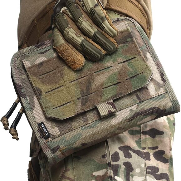 Tactical Folding Admin Pouch, Molle Tool Bag of Laser-Cut Design, Medical Bag - Picture 7 of 7
